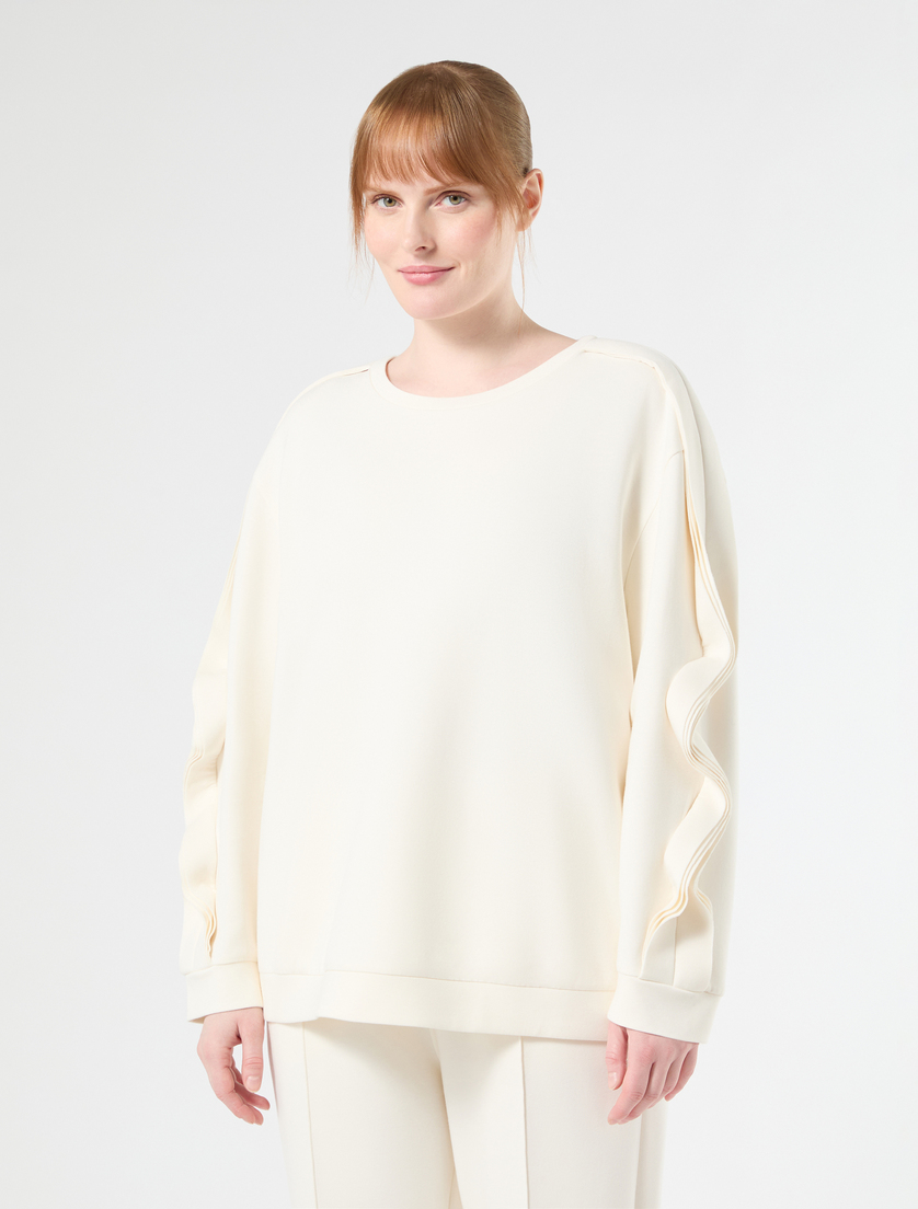 Scuba sweatshirt - WHITE - Marina Rinaldi - 3