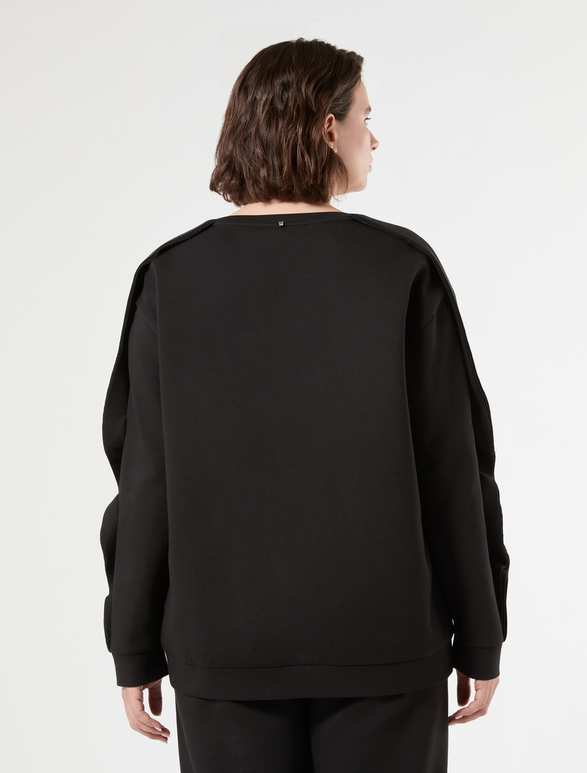 Scuba sweatshirt - BLACK - Marina Rinaldi - 4