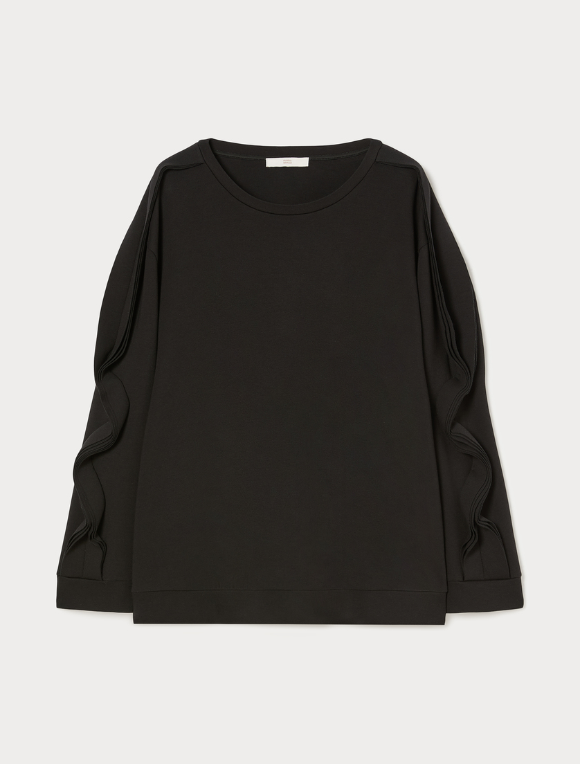 Scuba sweatshirt - BLACK - Marina Rinaldi