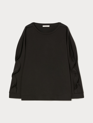 Scuba sweatshirt - BLACK - Marina Rinaldi - 1