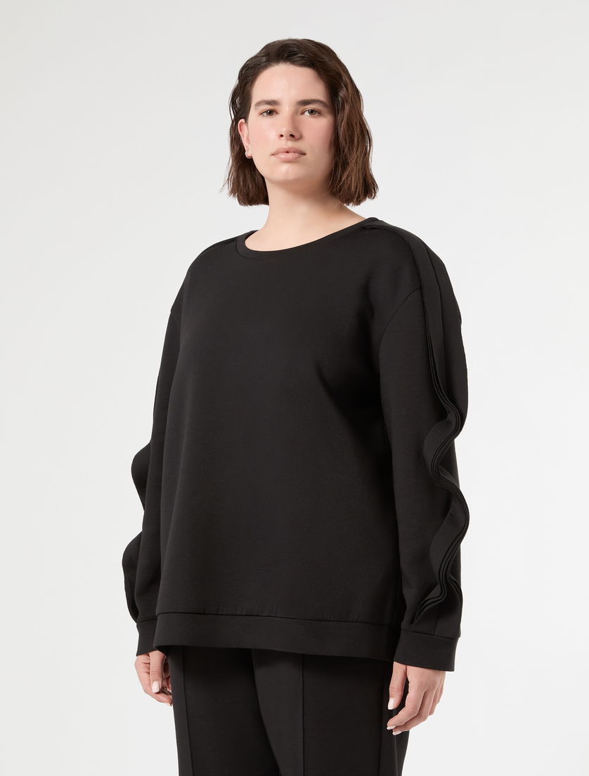 Scuba sweatshirt - BLACK - Marina Rinaldi - 3