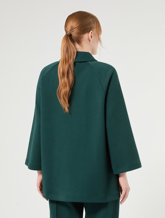Veste en jersey avec broderie - VERT FONCE' - Marina Rinaldi - 4