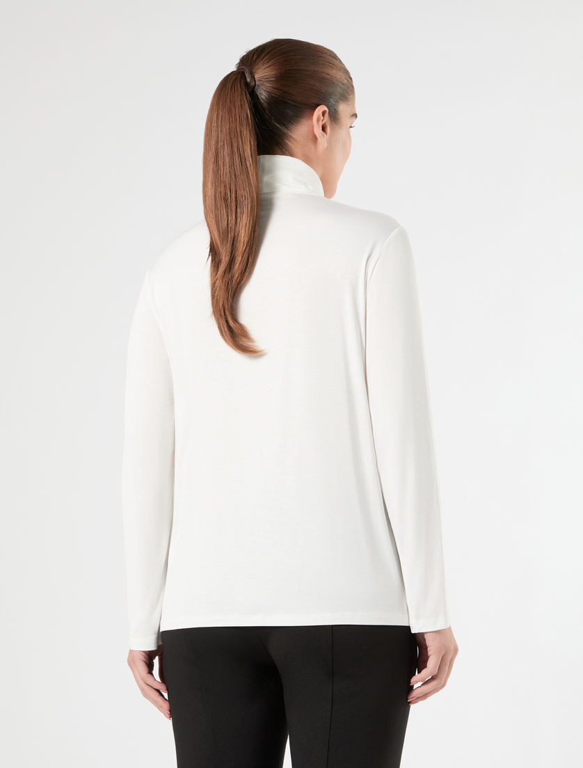 Viscose jersey T-shirt - KOŚĆ SŁONIOWA - Marina Rinaldi - 4