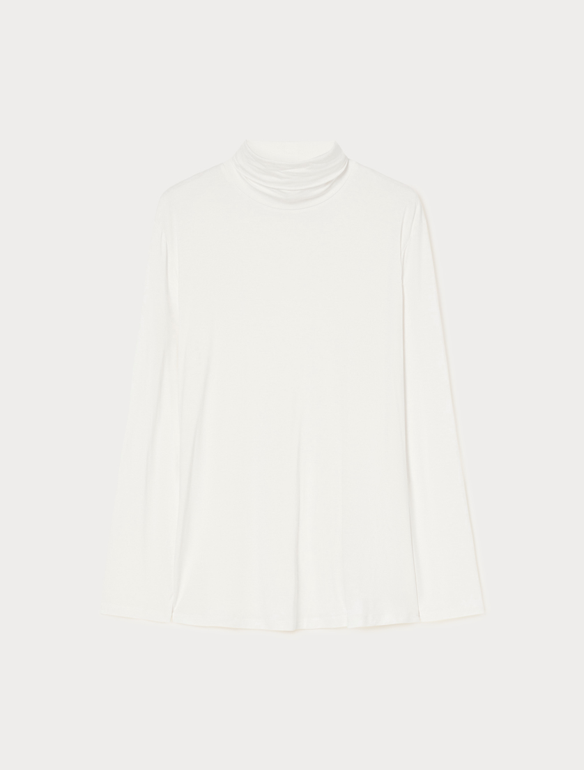Viscose jersey T-shirt - KOŚĆ SŁONIOWA - Marina Rinaldi