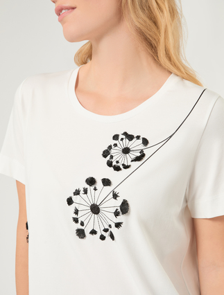 Printed jersey T-shirt - WHITE - Marina Rinaldi - 5