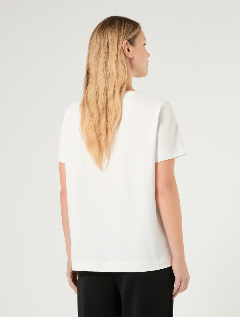 Printed jersey T-shirt - WHITE - Marina Rinaldi - 4