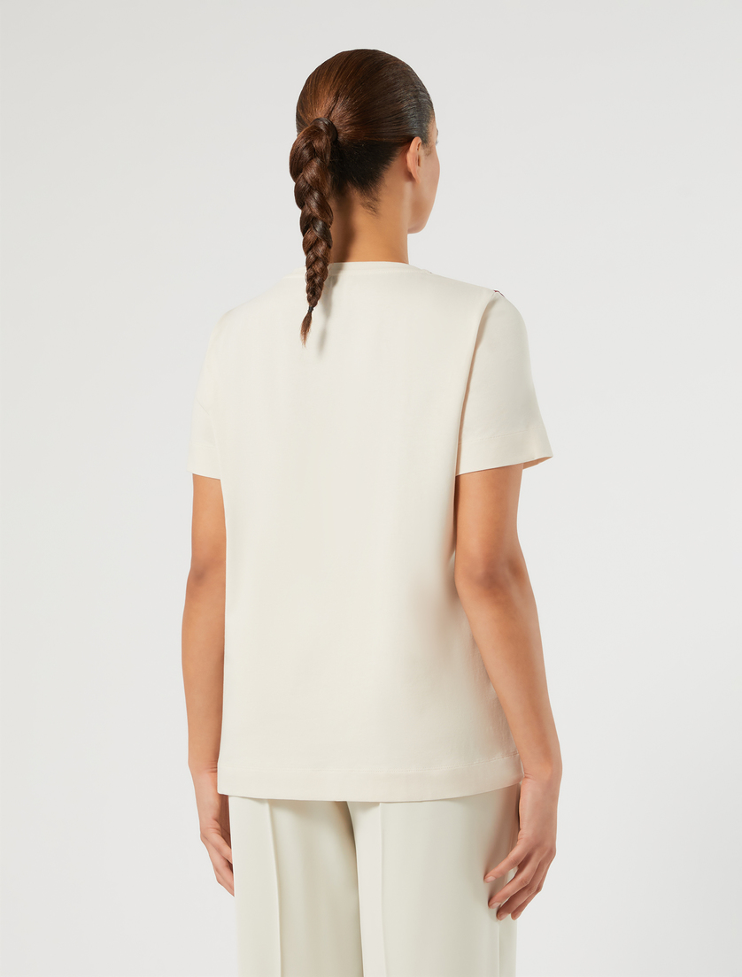 Printed jersey T-shirt - SAND - Marina Rinaldi - 4