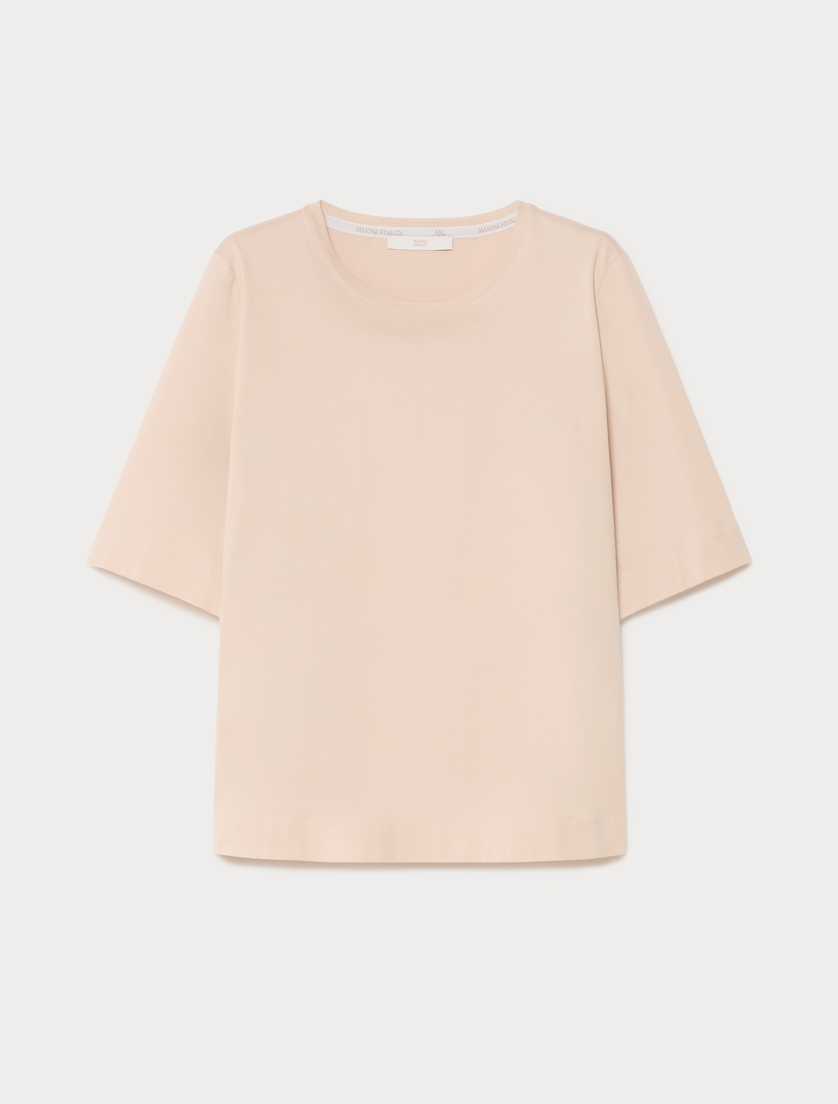 Cotton jersey T-shirt - ANTIQUE ROSE - Marina Rinaldi
