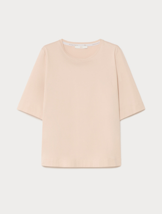 Cotton jersey T-shirt - ANTIQUE ROSE - Marina Rinaldi - 1