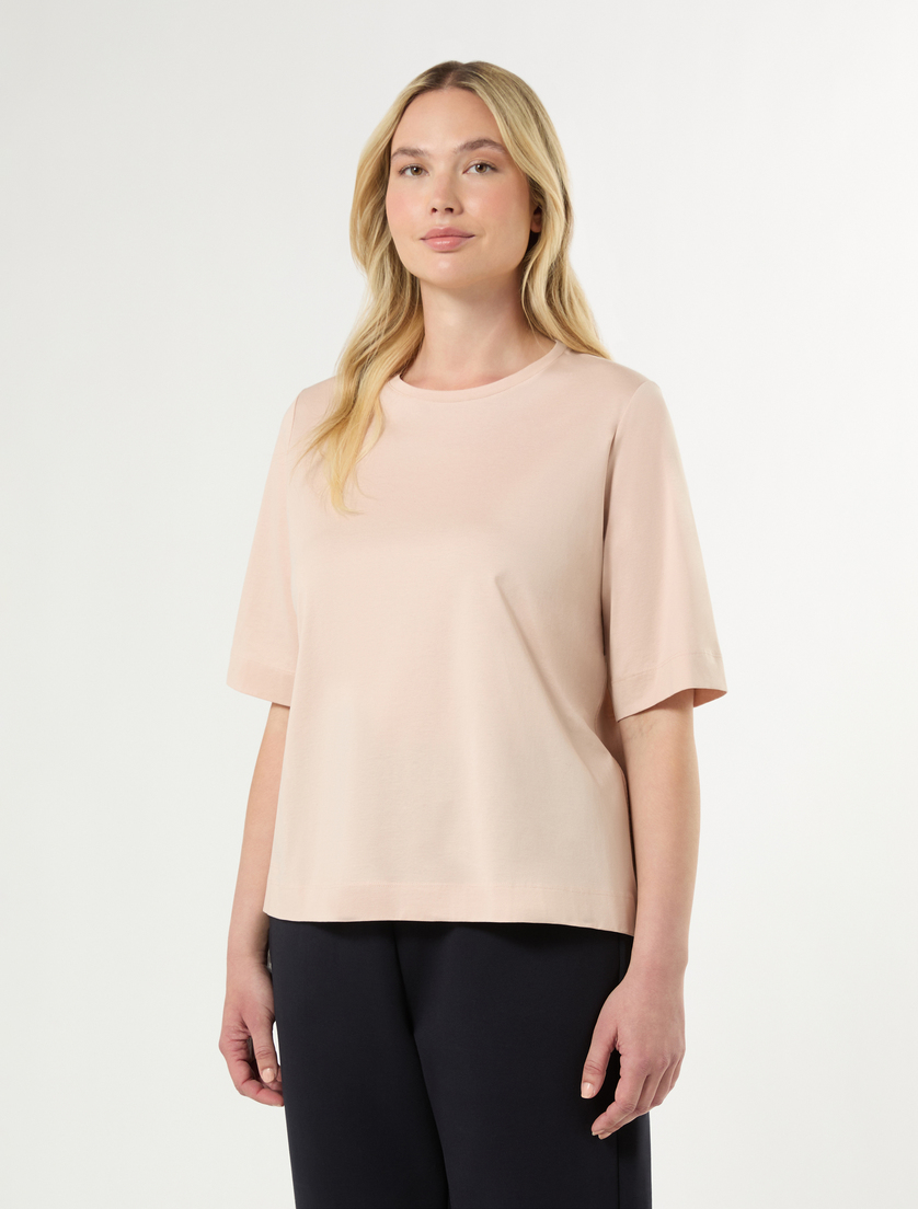 Cotton jersey T-shirt - ANTIQUE ROSE - Marina Rinaldi - 3