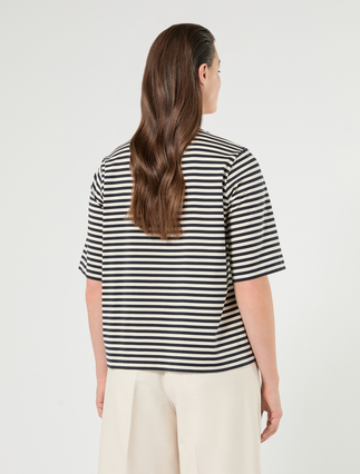 Cotton jersey T-shirt - IVORY - Marina Rinaldi - 4