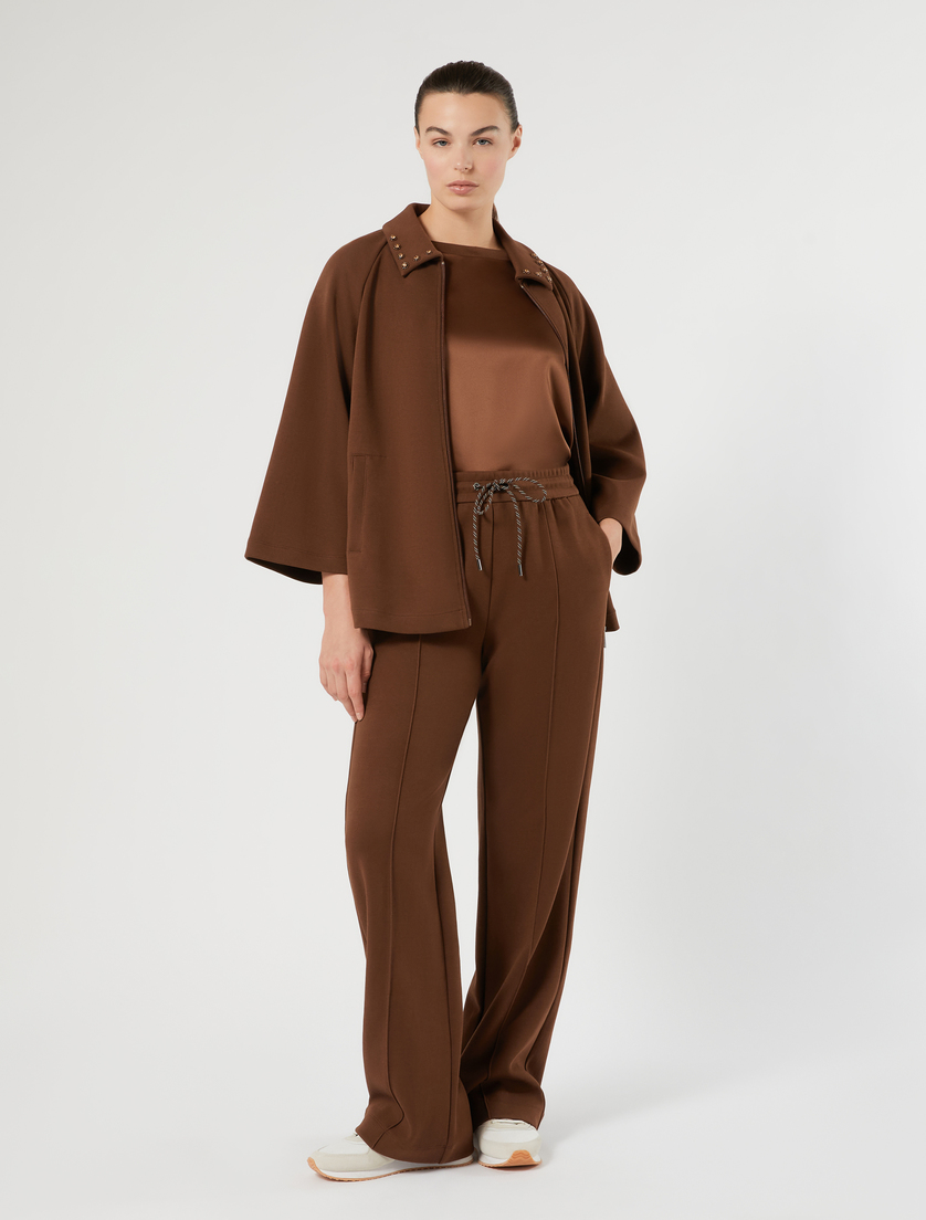 T-shirt en jersey et satin - BISCUIT - Marina Rinaldi - 2
