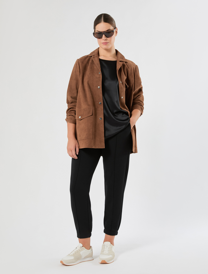 Jersey and satin T-shirt - Marina Rinaldi