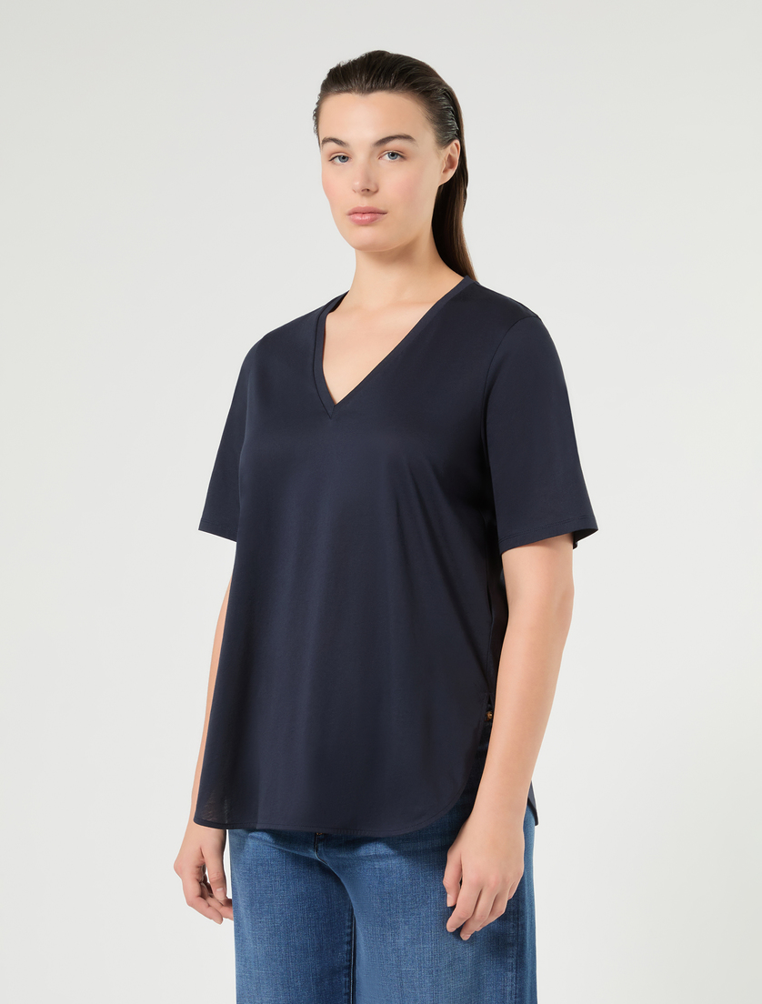 Interlock jersey T-shirt - AVIO - Marina Rinaldi - 3