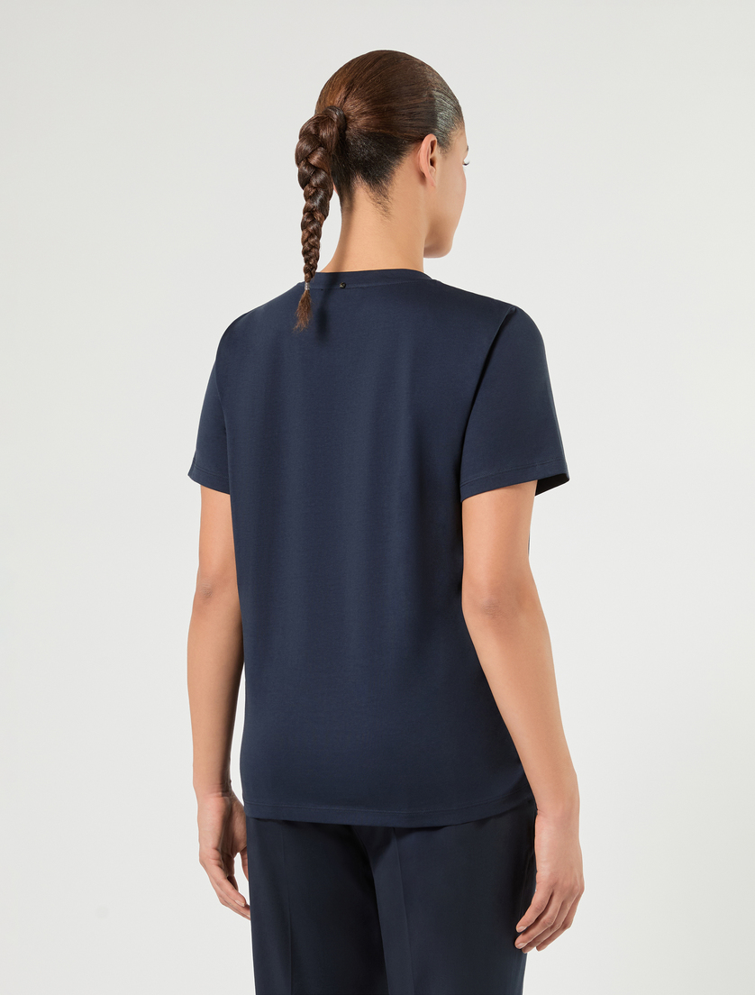 Rhinestone-adorned jersey T-shirt - AVIO - Marina Rinaldi - 4