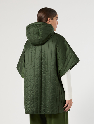 Padded cape - DARK GREEN - Marina Rinaldi - 3