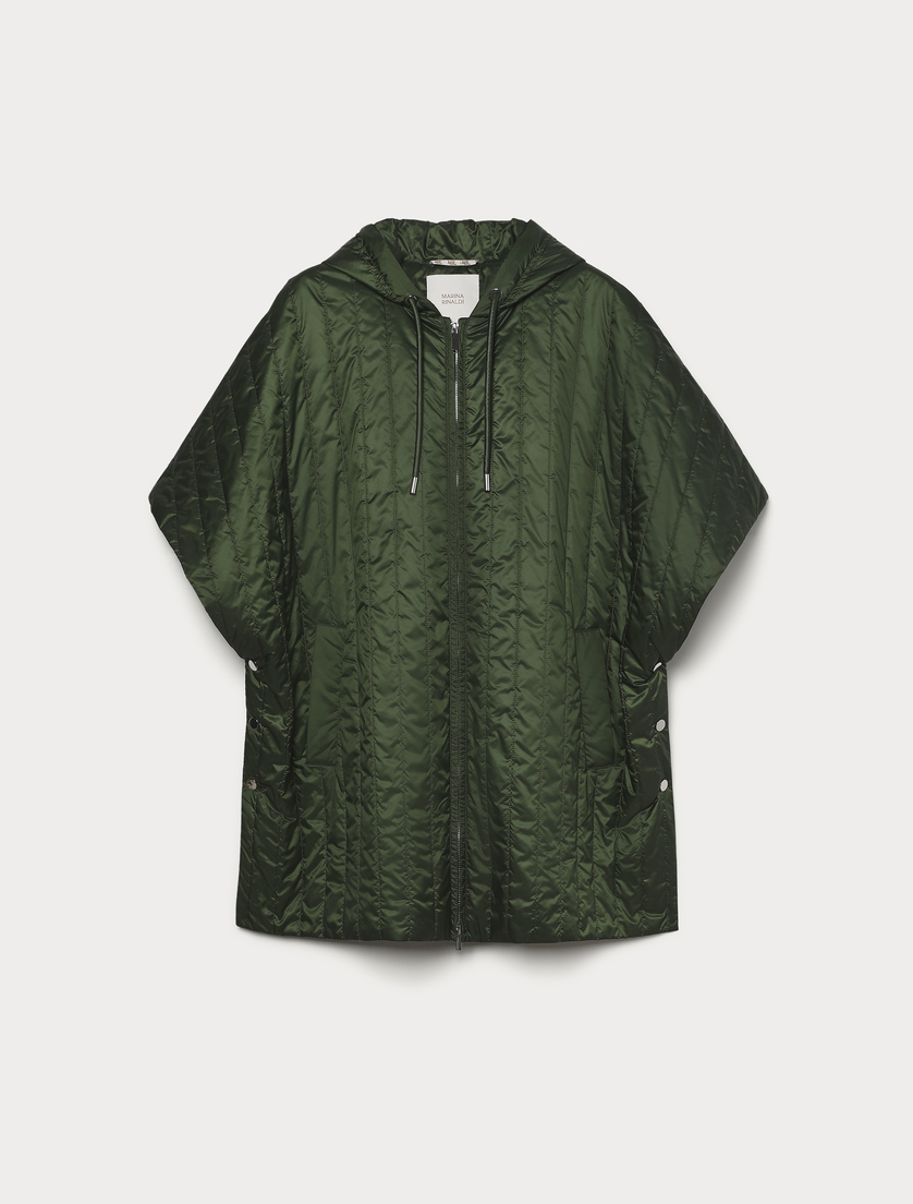 Padded cape - DARK GREEN - Marina Rinaldi - 4