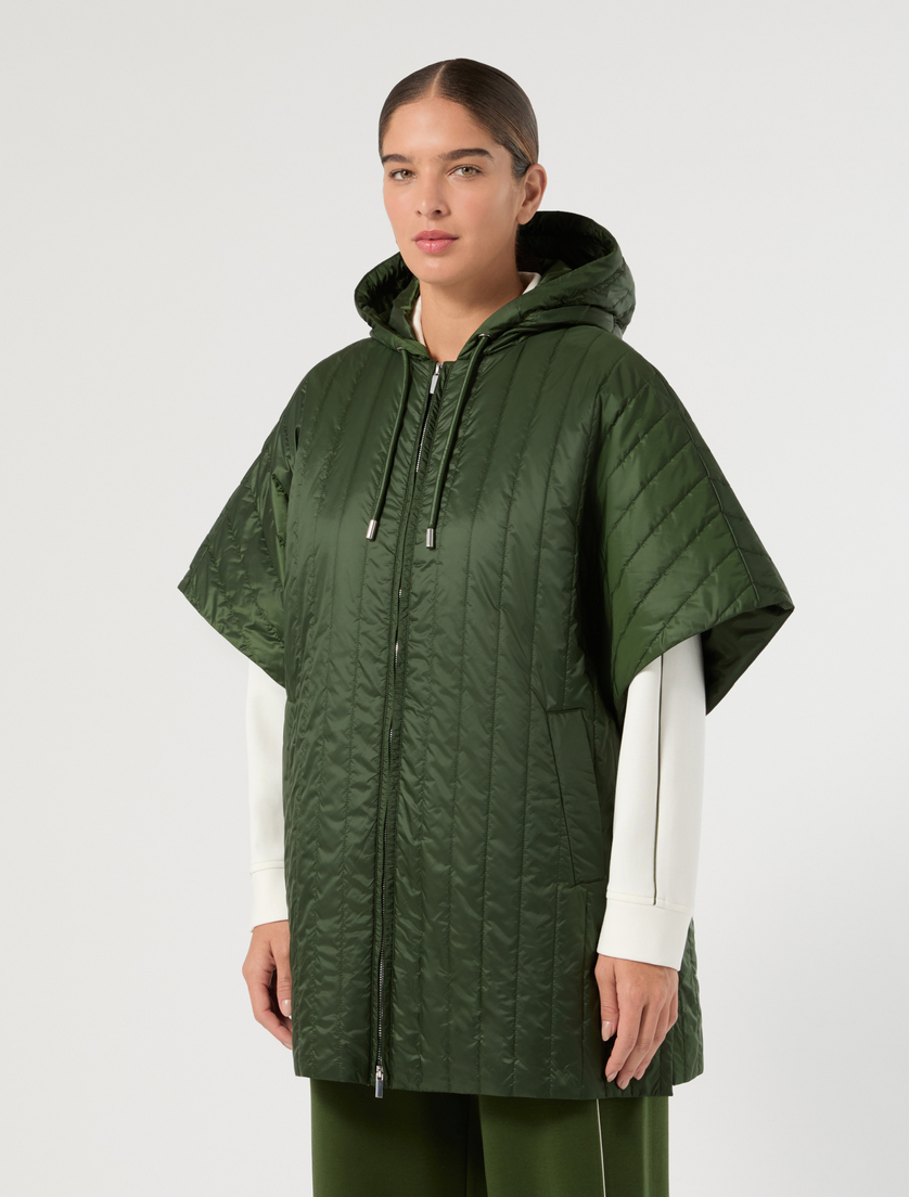 Padded cape - DARK GREEN - Marina Rinaldi