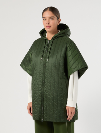 Padded cape - DARK GREEN