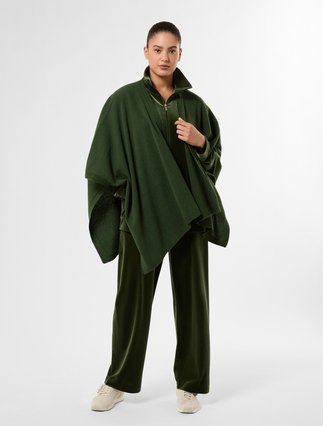 Velvet jersey jacket - GREEN - Marina Rinaldi - 2