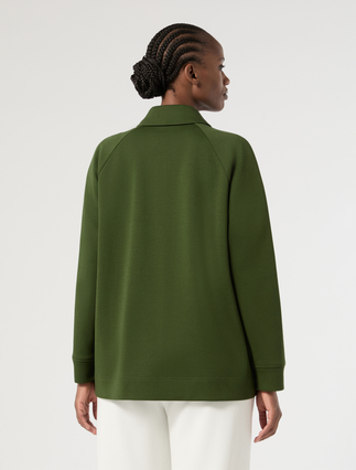 Double jersey jacket - GREEN - Marina Rinaldi - 4