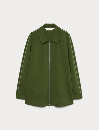 Double jersey jacket - GREEN - Marina Rinaldi - 1