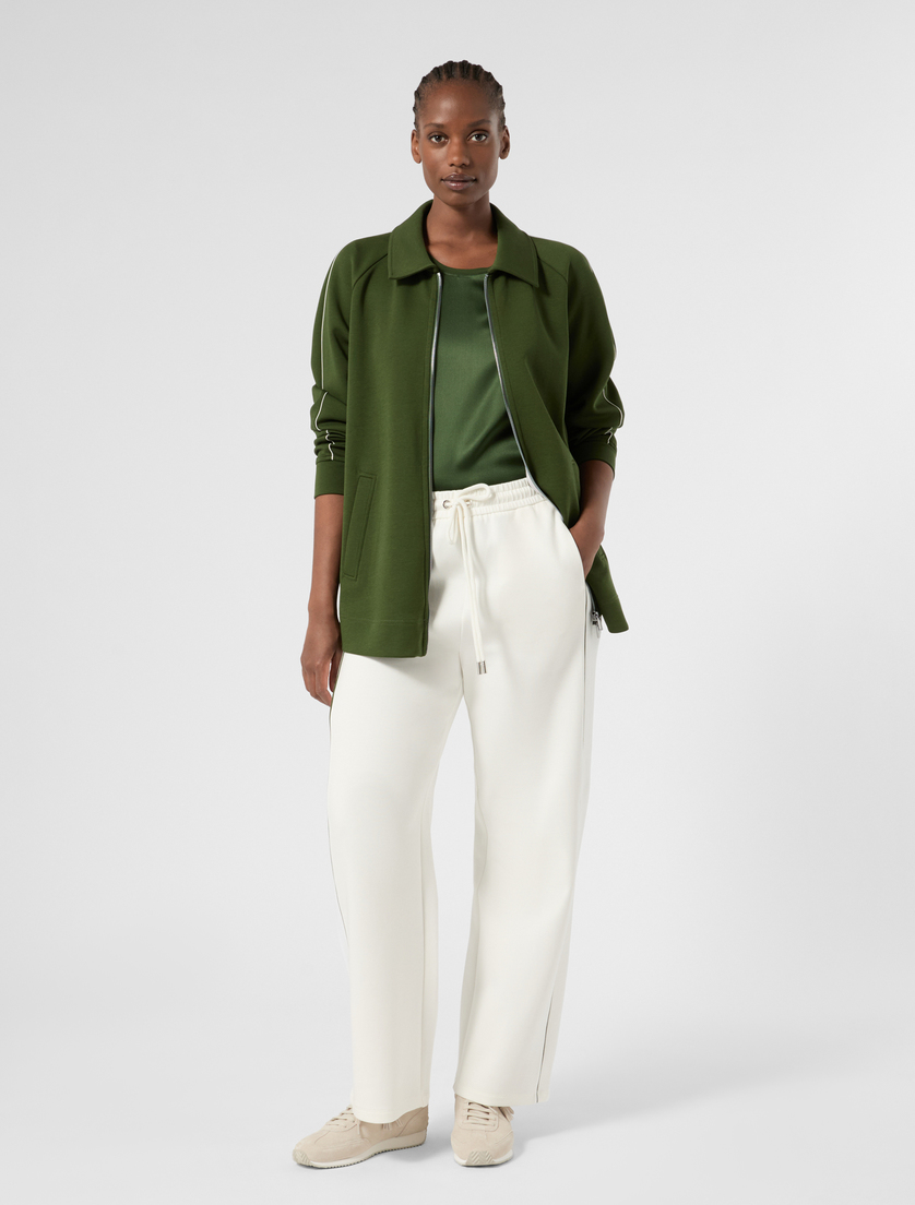 Double jersey jacket - GREEN - Marina Rinaldi - 2