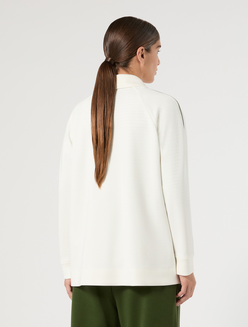 Double jersey jacket - WHITE - Marina Rinaldi - 4