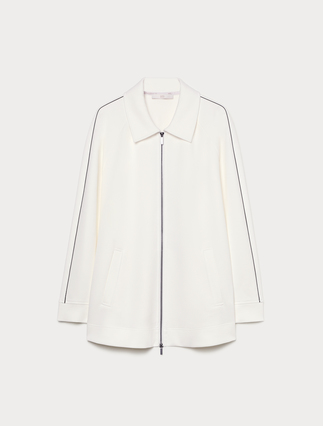Double jersey jacket - WHITE - Marina Rinaldi - 1