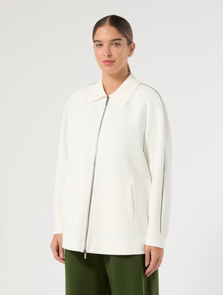 Double jersey jacket - WHITE