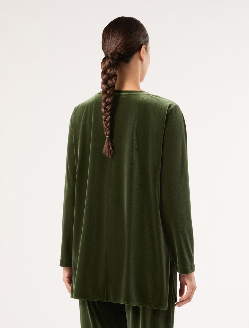 Velvet blouse - GREEN - Marina Rinaldi - 4