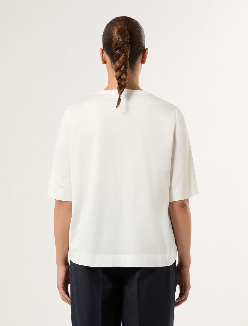 Cotton jersey T-shirt - WHITE - Marina Rinaldi - 4