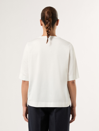 Cotton jersey T-shirt - WHITE - Marina Rinaldi - 4